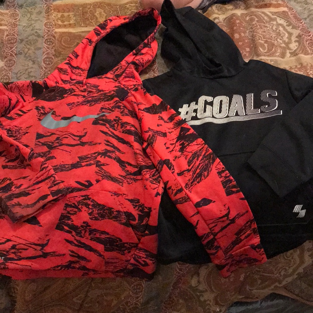 2 Boys Hoodies. Nike size 7 boys and CP 5/6
